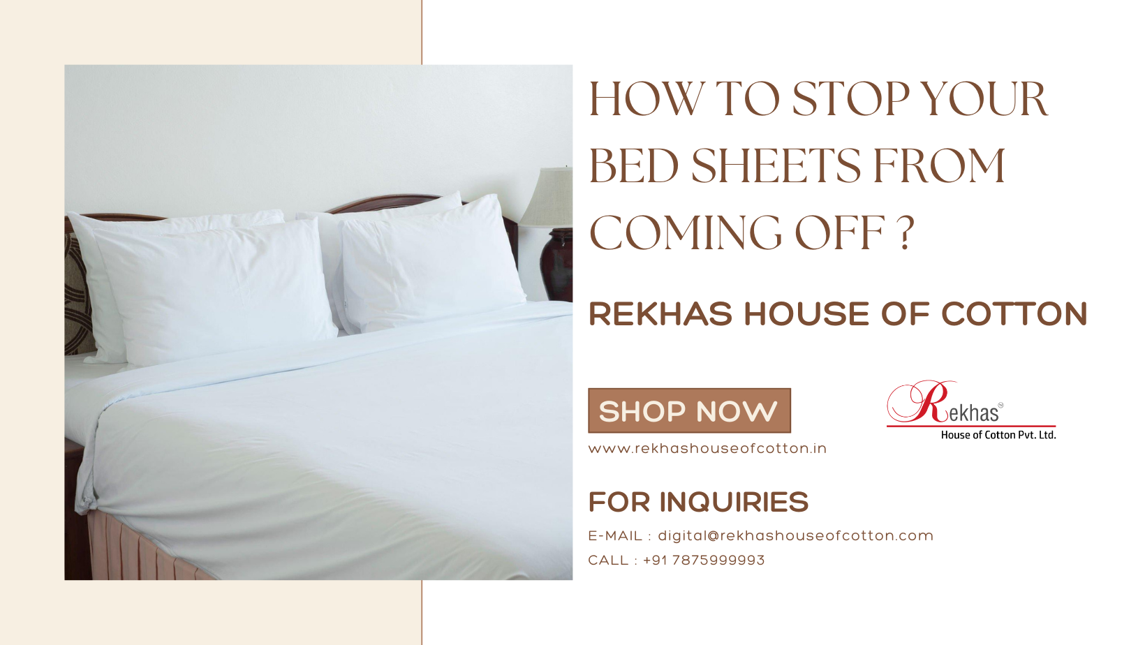 Get the best & most luxurious bedsheets at a cheaper rate from Rekhas House of Cotton