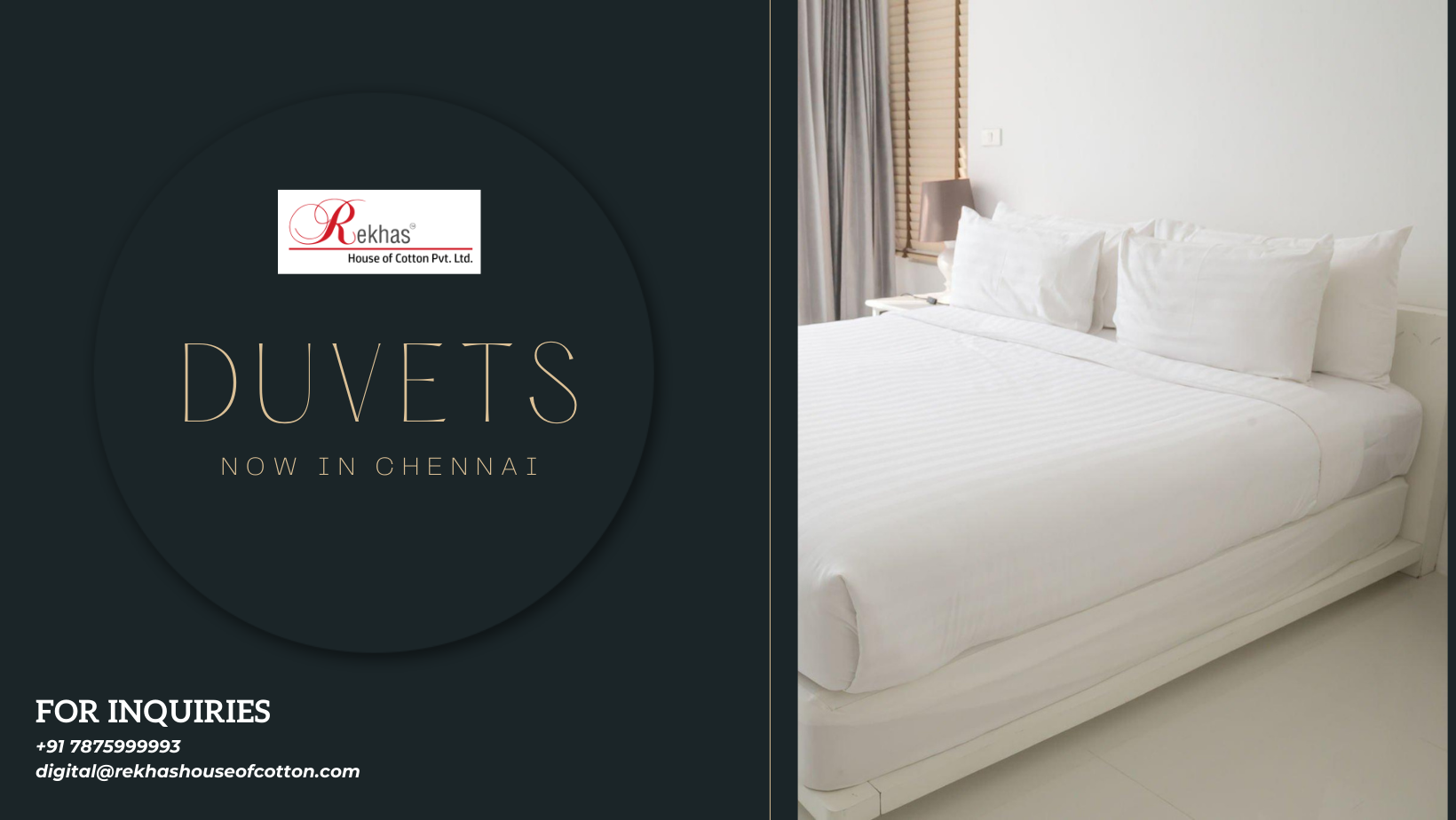 Get the best & luxurious Duvets in Chennai from Rekhas House of Cotton at cheap & affordable rates.