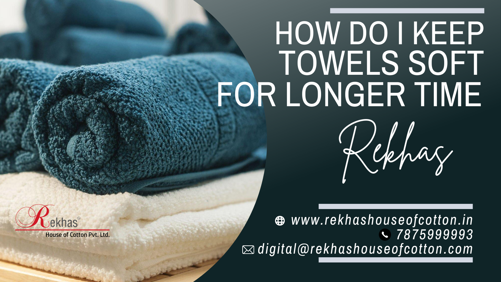 Get the best towels at cheap & affordable rate from Rekhas House of cotton Private Limites