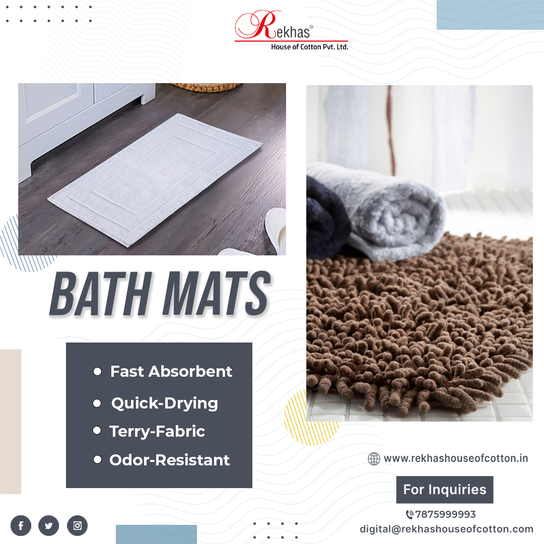 Bath Mats in Maldives from Rekhas house o Cotton