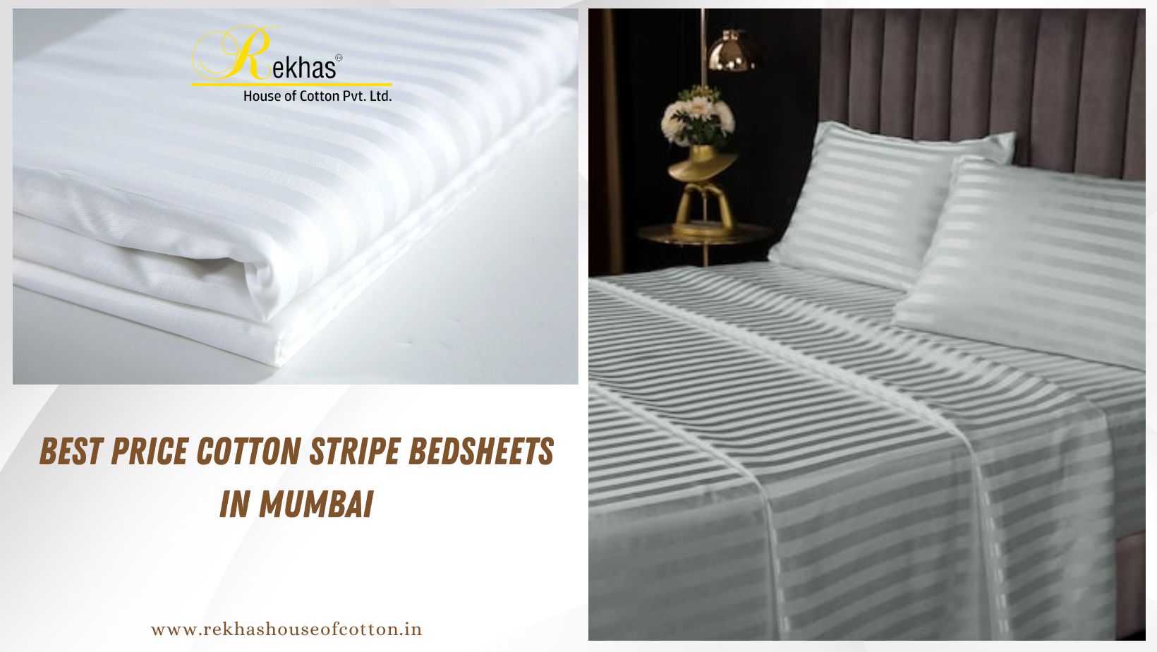 Best Price Cotton Stripe Bedsheets in Mumbai